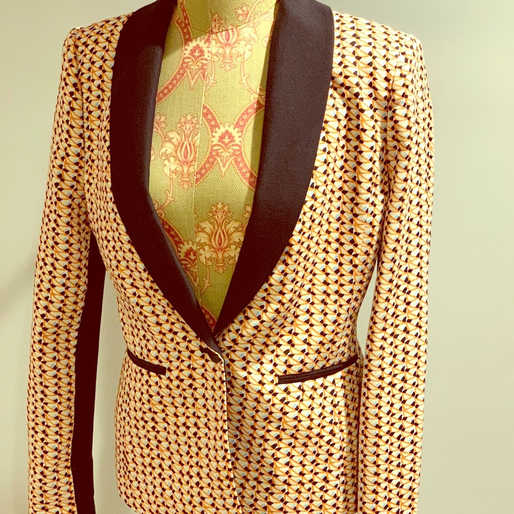 Bcbgmaxazria Geometric Pattern Blazer - image 1